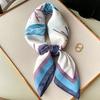Square Scarf for Women's New Printed Imitation Silk Clothing Decoration Spring and Autumn Scarf Literary and Versatile Small Scarf Headband Tie Pack