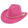 Retro Imitation Sheep Hat, Cowboy Hat, Felt Hat, Woolen Hat, Ethnic Style Retro Jazz Hat, Western Cowboy Hat