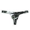 1Pc Men's Underwear Polyester Fiber Sexy G-string T-back Bikini Low-rise Camouflage Pouch Thong
