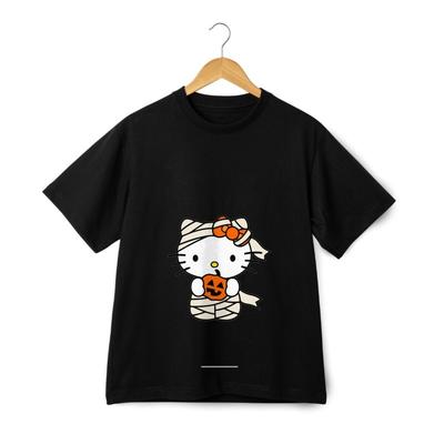 T-shirt Grafica di Hello Kitty Mummia per Halloween T-shirt Trick Or Treat Streetwear