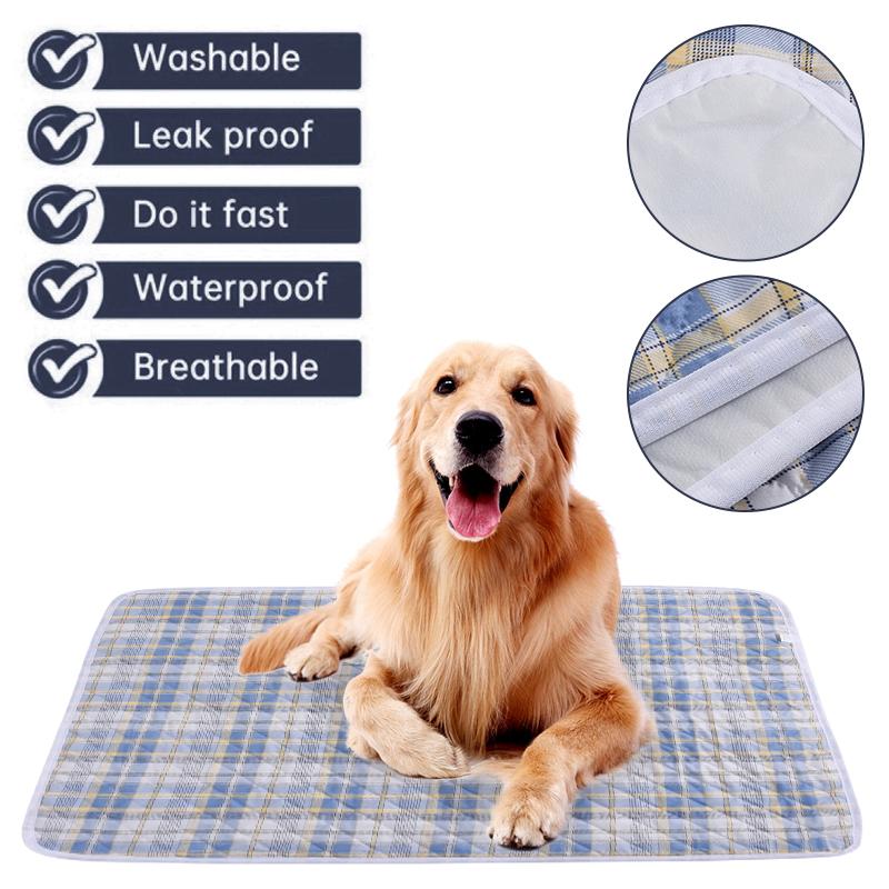 Tapete Higiênico Lavável para Cães Fralda Treinamento Filhotes Tapete Absorvente Capa Colchão Cama Gato Tapete Vaso Sanitário Cão Capa de Assento