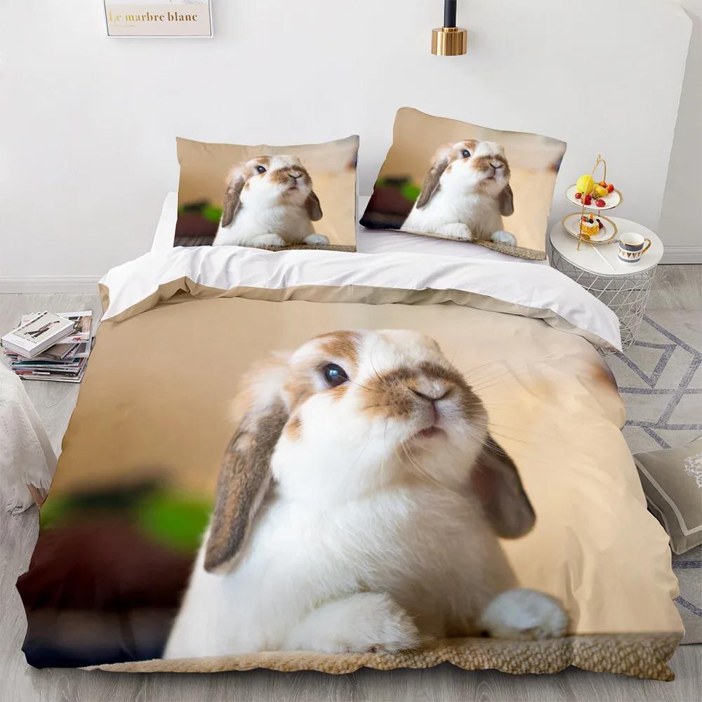 Unicorn Cat King Queen Duvet Cover Pink Kawaii Cartoon Kitty Bedding Set Magical Animal 2-3pcs Soft Quilt Cover for Kids Girls