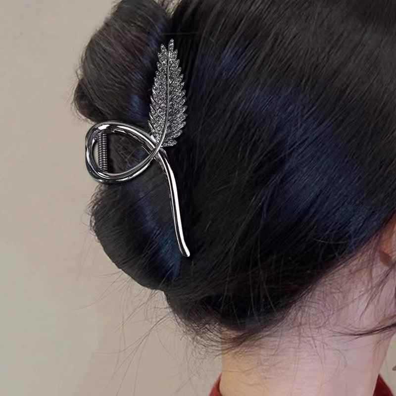 2025 Luxury Wheat Ear Hair Clip for Women: Small Volume Shark Hairpin