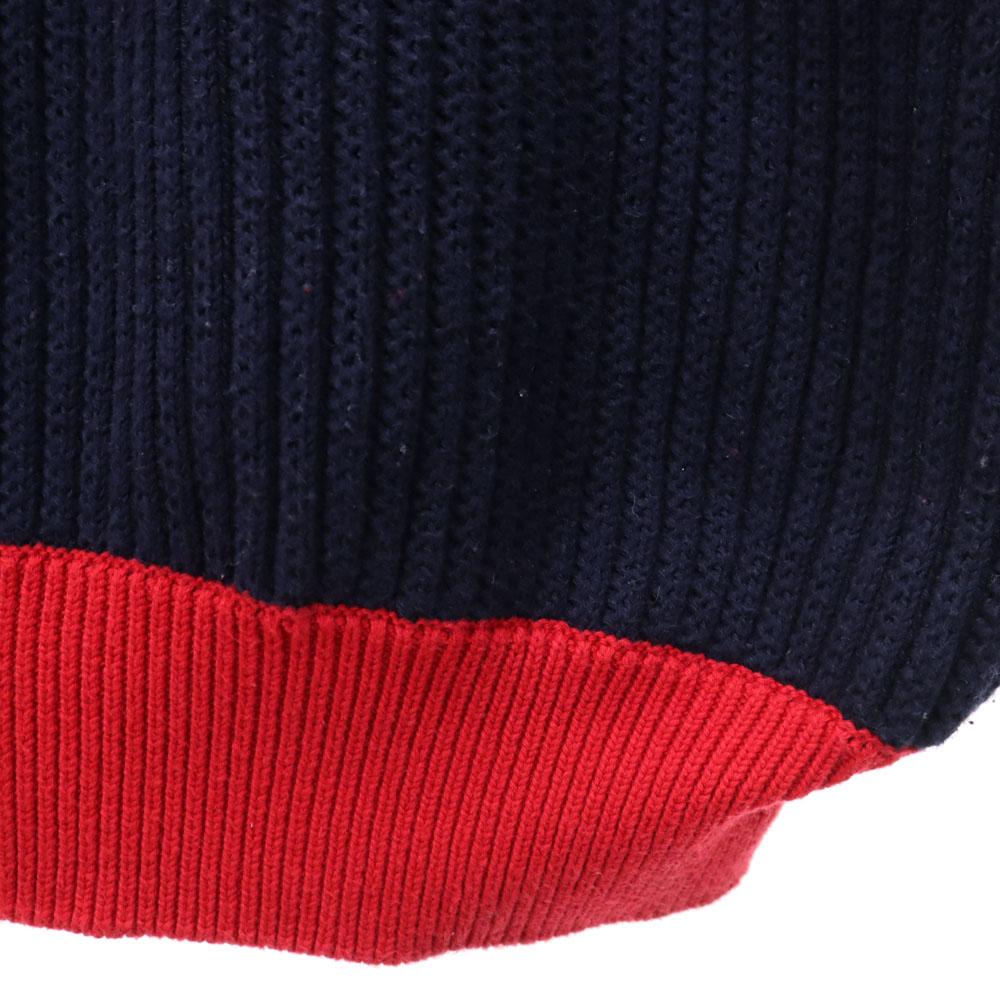 Nautica 90s Old Long Sleeve Sweater XL Navy Other Cable Knit Men's Used