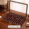 Schmuckaufbewahrungsbox mit Glasdeckel für Ringe, Halsketten, Ohrringe und Armbänder