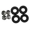 RC Wheels Tires 4Pcs Replacement Professional Easy Installation Model DIY Spare Part Black