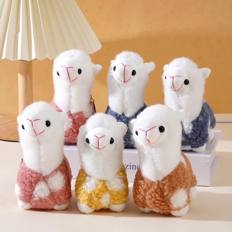 Adorable Alpaca Plush Keychain and Bag Charm