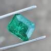 Certified Natural Zambian Green Emerald 11.60 Ct Emerald Cut Loose Gemstone