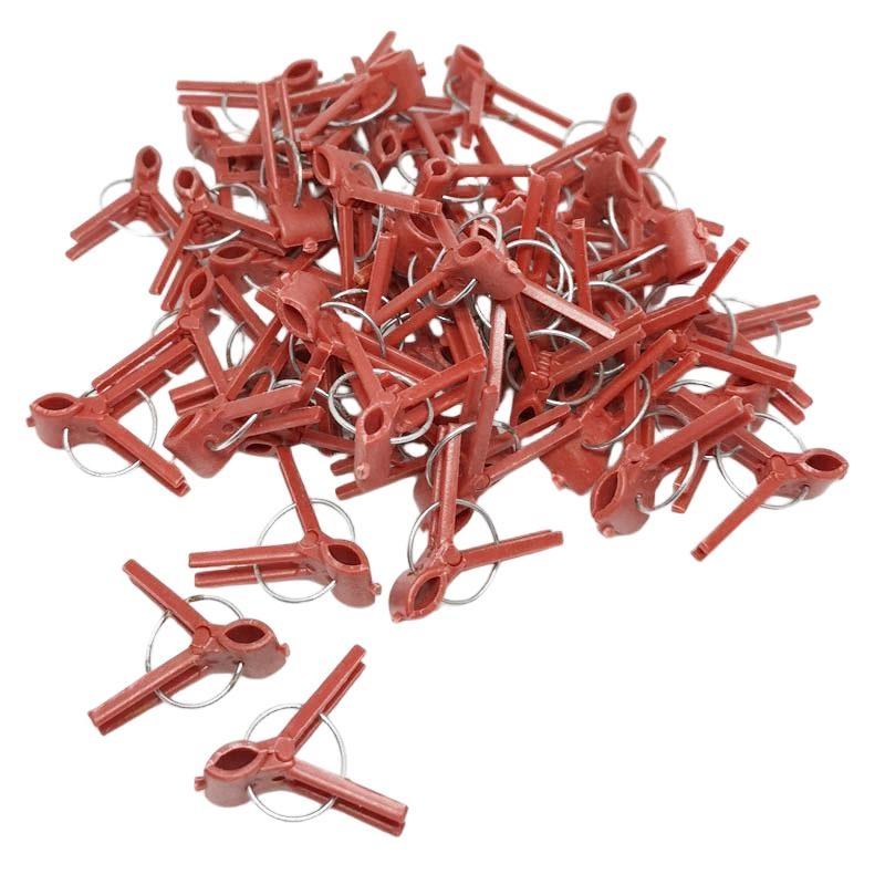 50/100Pcs Plant Grafting Clips Plastic Spring Support Clamp Reusable Fixing Clip For Vegetable Seedling Garden Cultivation