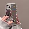 Love Heart Love Makeup Mirror Phone Case For IPhone 16 Pro Max 17 17E 16E 14 Pro 11 16 15 12 13 Cute  Shockproof Back Cover