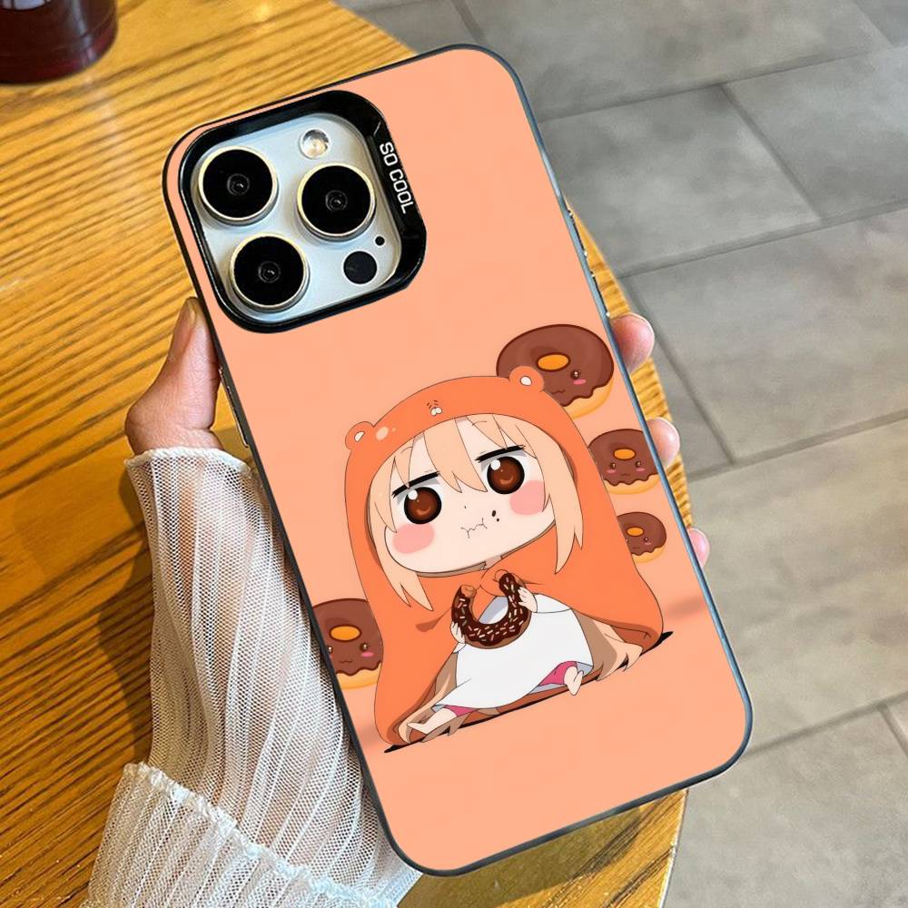UMR Anime U-Umaru-Chan-S Phone Case For iPhone 16 17 15 14 12 13 Pro Max Black Candy Matte Shockproof Cover