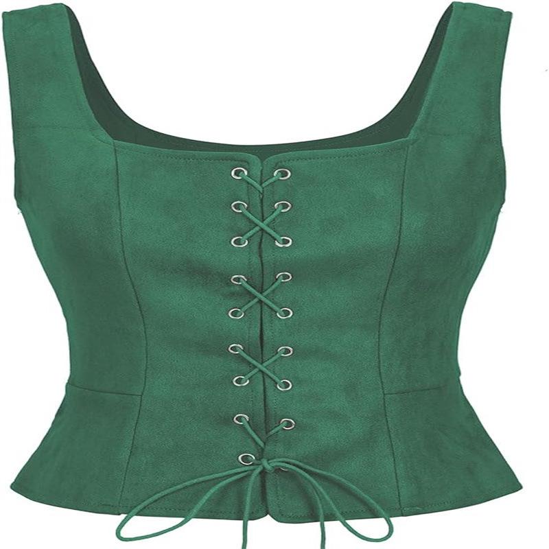 Women's Renaissance Pirate Vest Corset Costume