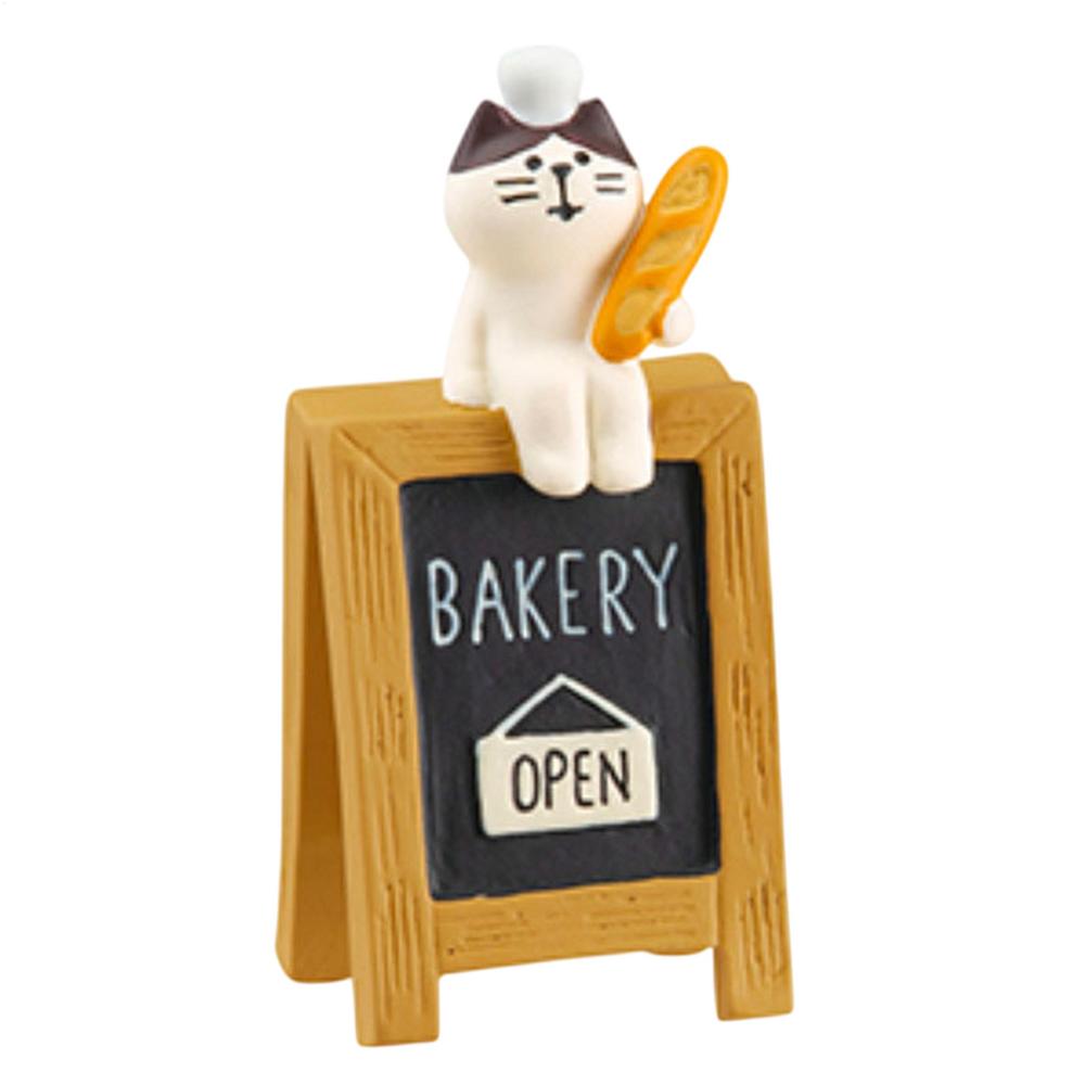 Miniature Cat Figurines Micro Scene Coffeeshop Bookshelf bakery Decoration Garden Resin Craft Japanese style Miniature Ornament