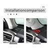 Red Dashboard Side Air Outlet Frame Trim For Toyota Tundra Sequoia -2024 US