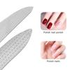1Pcs Double Sides Nail Files Feather Manicure Pedicure Grinding Grooming Stainless Steel Nail File Buffer Toenail Sanding Tool