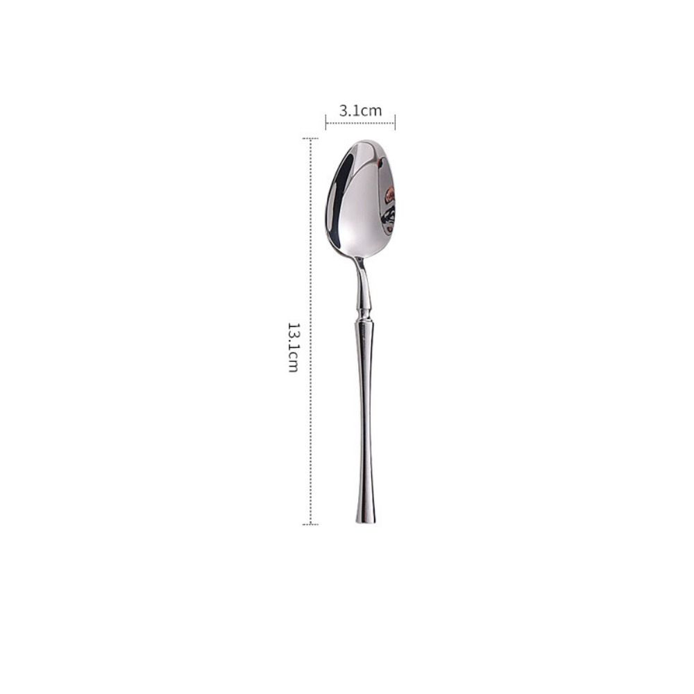 

New 304 Stainless Steel Teaspoon Japanese Style Hammer Pattern Design Stirring Spoon Tableware Fruit Fork