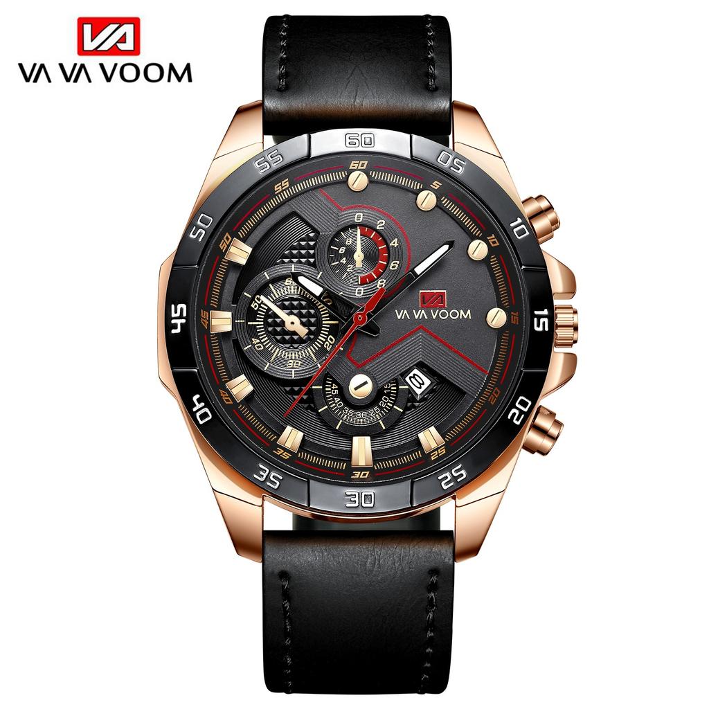 Stainless Steel with Sports Watch Racing Punk Calendar Student Men's Quartz Watch