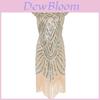 Great Gatsby Vintage Sequin Gown Elegant Cocktail Dress For Women**