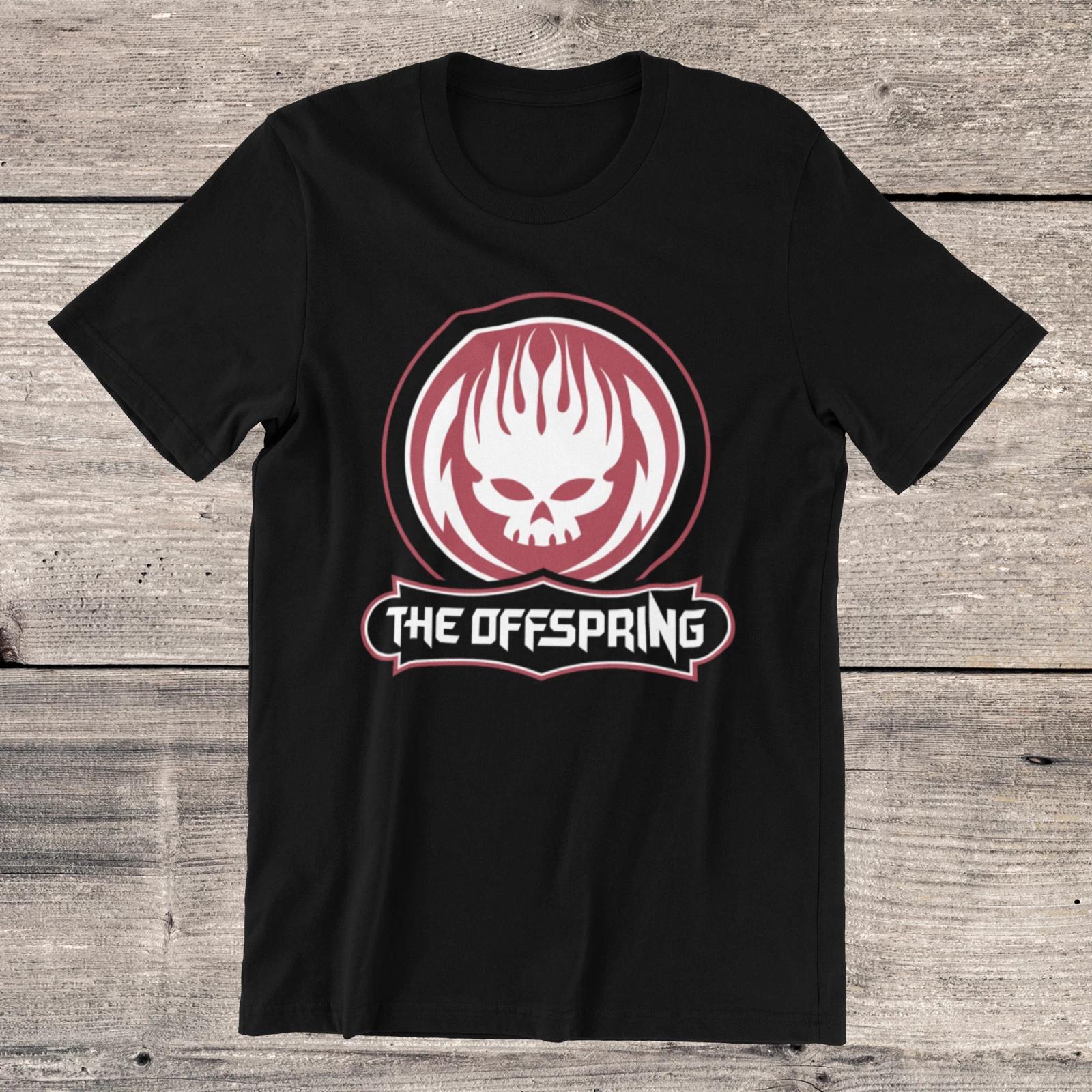 THE OFFSPRING Flame Skull T-Shirt 80s 90s Punk Rock Band on Ring Spun Cotton Tee XL