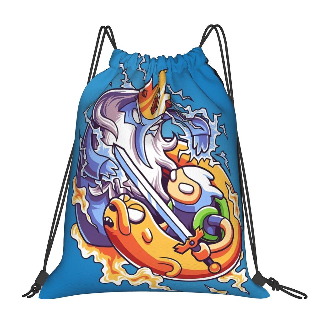 Custom Adventures Anime Times Drawstring Backpack Bags  Lightweight Fantasy Animation Gym Sports Sackpack Sacks for Training