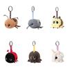 Série d'insectes Peluche Abeille Coccinelle Cafards Araignée Porte-clés Pour Accessoires Sac Pendentif Rigolo Porte-clés Cadeaux pour Fans