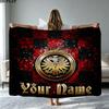 1PC Eintracht Frankfurt Custom Name Patterned Flannel Blanket Suitable For All Seasons for Home Decor Warmth and Comfort Gifts Holiday Present
