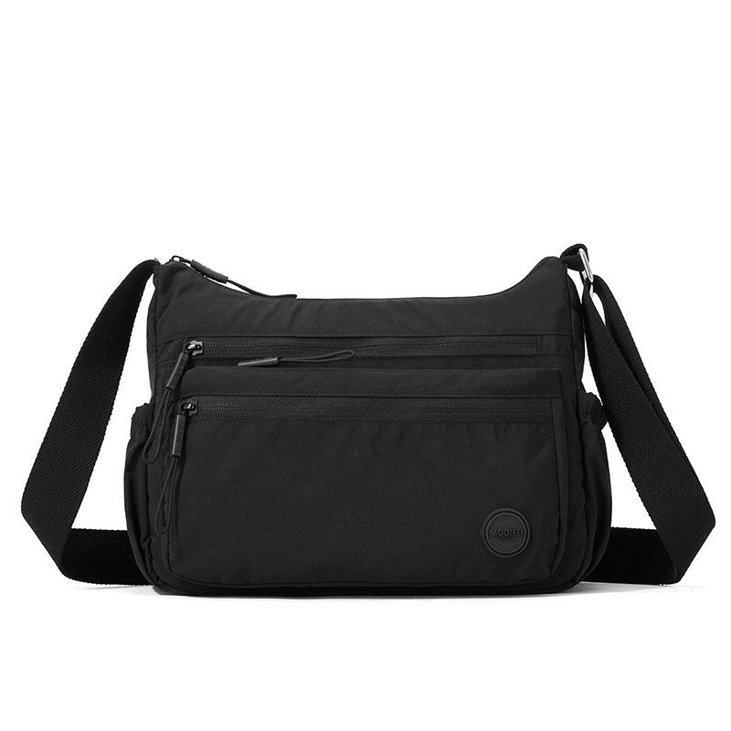 Damska torba na ramię/crossbody, mała kwadratowa, dużej pojemności, z wieloma kieszeniami, w jednolitym kolorze