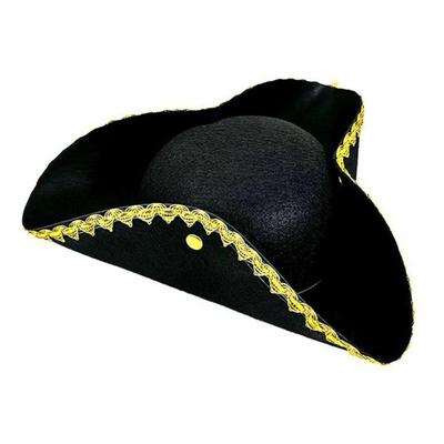 Halloween Jack Klobouk Cosplay Pirátský Klobouk Scénické Vystoupení Párty Klobouk Kapitánský Klobouk Vtipný Kostým Dospělý Tricorn Klobouk Muži Ženy