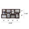 8 Opening Gallery Collage Frame 4x6 Photos Durable Wall Mount Picture Frame with Hangers Perfect Home and Office Decoration