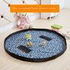 Toy Storage Bag Large Capacity Storage Bucket Bundle Pocket Children's Toy Building Blocks Organizer Mat Storage Bag Play Table