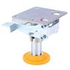 Trolley Brake Floor Lock Iron Galvanized Trolley Cart Lock with TPU Pad for 3in Casters