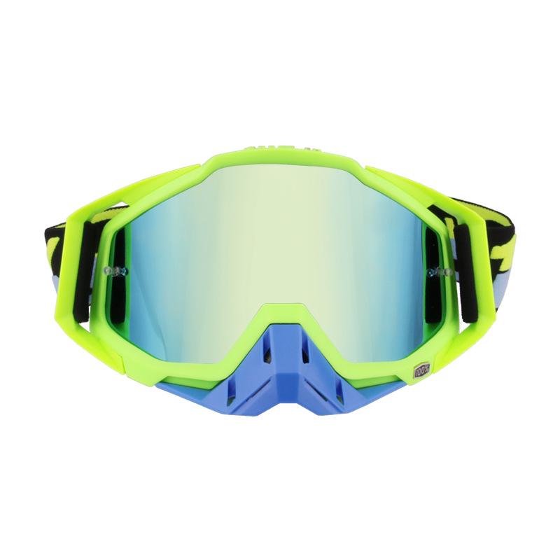 100 Off-Road Motorcycle Goggles with Nose Guard & Windshield Protection for Adults