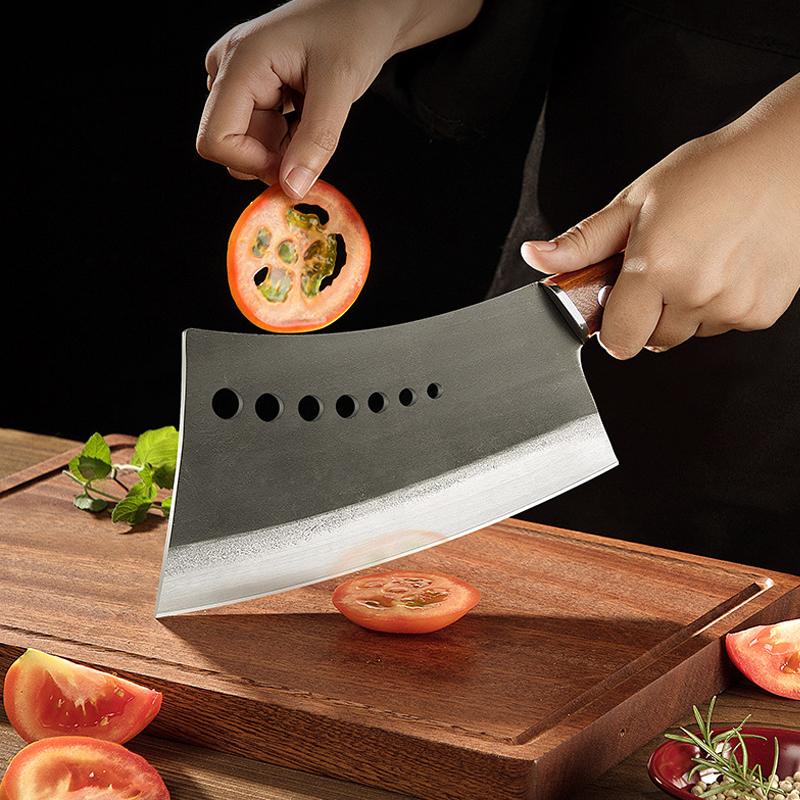 Forged Kitchen Chef Knife Set High Carbon Steel Meat Vegetables Slicing Knives Professional Butcher Chop Bone Cleaver Knife