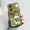 For Oppo A60 CPH2631 Case Cute Bear Cartoon Frog Painted Shockproof Soft Back Cover for Oppo A60 OppoA60 A 60 4G Silicone Bumper