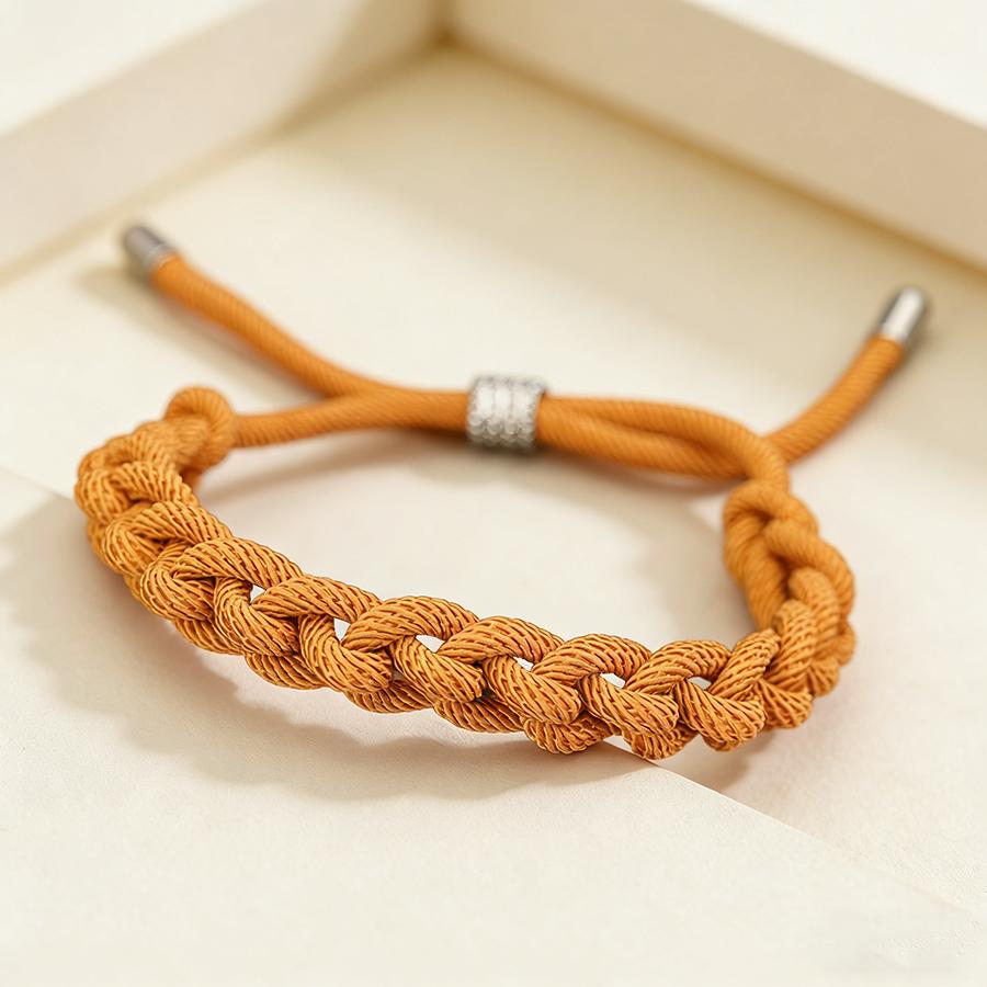 Adjustable Single String Braided Bracelet Unisex Minimalist Handmade Woven Couple Braclet Fashion Daily Jewelry Gift For Him Her