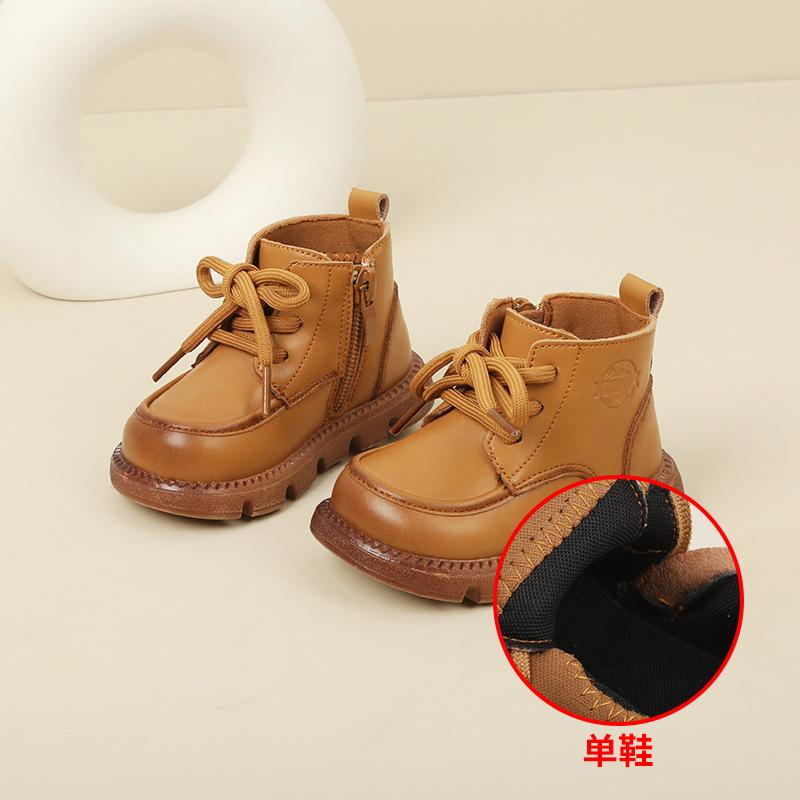 

Детские детские короткие кожаные ботинки для мальчиков, детские ретро-ботинки Martin, детские ботинки для девочек, детская обувь Factory order price 15-19 whole piece (120 pairs)