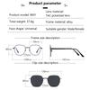 3 In1 Magnetic Clip Myopia Sunglasses Glasses Women Men Polarized Prescription Optical Big Frame Eyeglasses