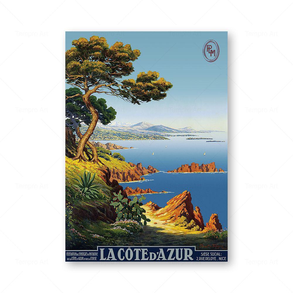 Travel City Landscape Vintage Poster Canada Spain French Italy Wall Art Canvas Painting Nordic Print Picture Living Room Decor