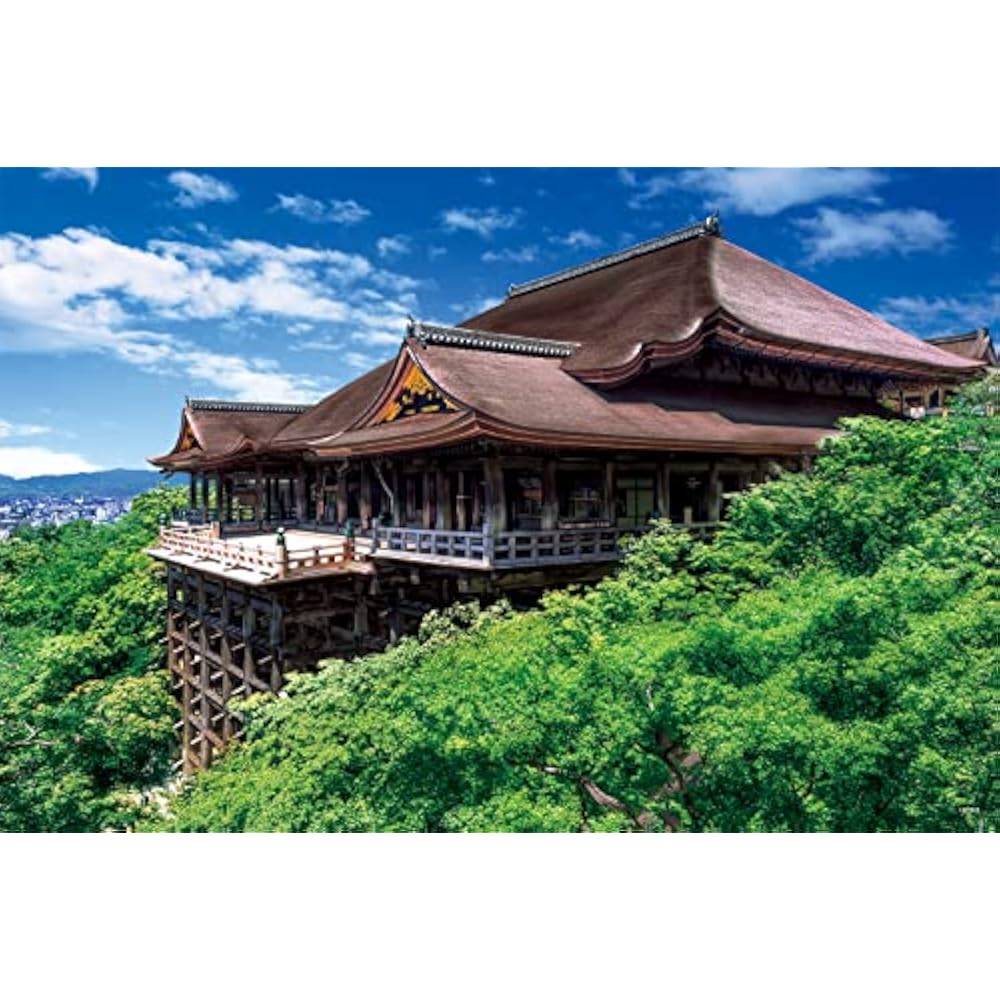 Epoch 1000 Piece Jigsaw Puzzle, Japanese Scenery, Fresh Greenery, Shining Kiyomizu Temple - Kyoto...