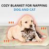 Self-heating pet pad, cat and dog bed mat, warm and removable for washing, beige color