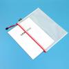 Transparent PVC A4 File Bag: Waterproof Mesh Zipper for Student Exam Supplies