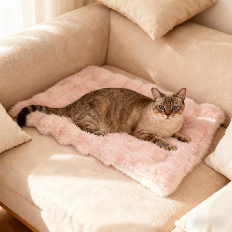 Fluffy and Soft All Season Universal Pet Blanket Washable and Easy To Clean Cat Sleeping Pad Winter Thick and Warm Dog Blanket