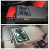Rear Seat Water Cup Holder Cover Decoration Frame Trim For BMW X1 U11  2024 Interior Parts Accessories ABS Carbon Fiber