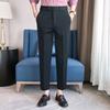 Anti-wrinkle Casual Pants European and American Business Style Suit Pants High-end Men's Pants Italian High-waisted Straight Pants
