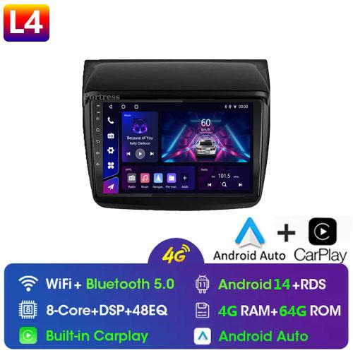 For Mitsubishi Pajero Sport 2 L200 Triton 2008 - 2016 Car Radio 2 Din Android Auto Multimedia Carplay 2din DVD GPS Navigation