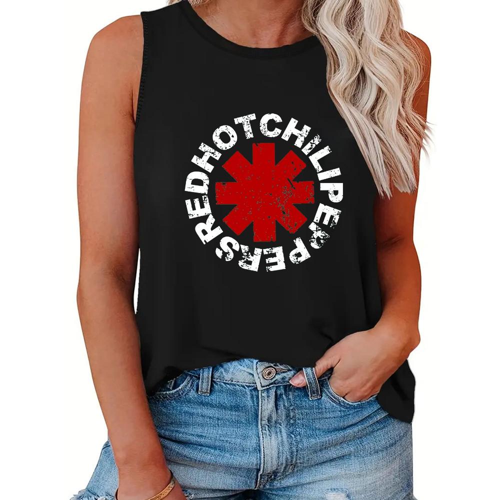 

Харадзюку - Женская футболка без рукавов с принтом чили, Одежда без рукавов, Красный, Новинка XL