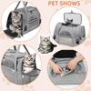 1PC Pet Carrier Bag Airline Approved Up for Cats and Dogs Up to 20LBs, Soft Cat Carrier Dog Carrier Travel Kitten Carrier with M