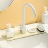 Water Tap Drain Mat Anti-Splash Silicone Kitchen Sink Backsplash Cuttable And Foldable
