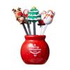 Ornaments New Year Table Accessories Vegetable Fork Christmas Decorations Christmas Fruit Fork
