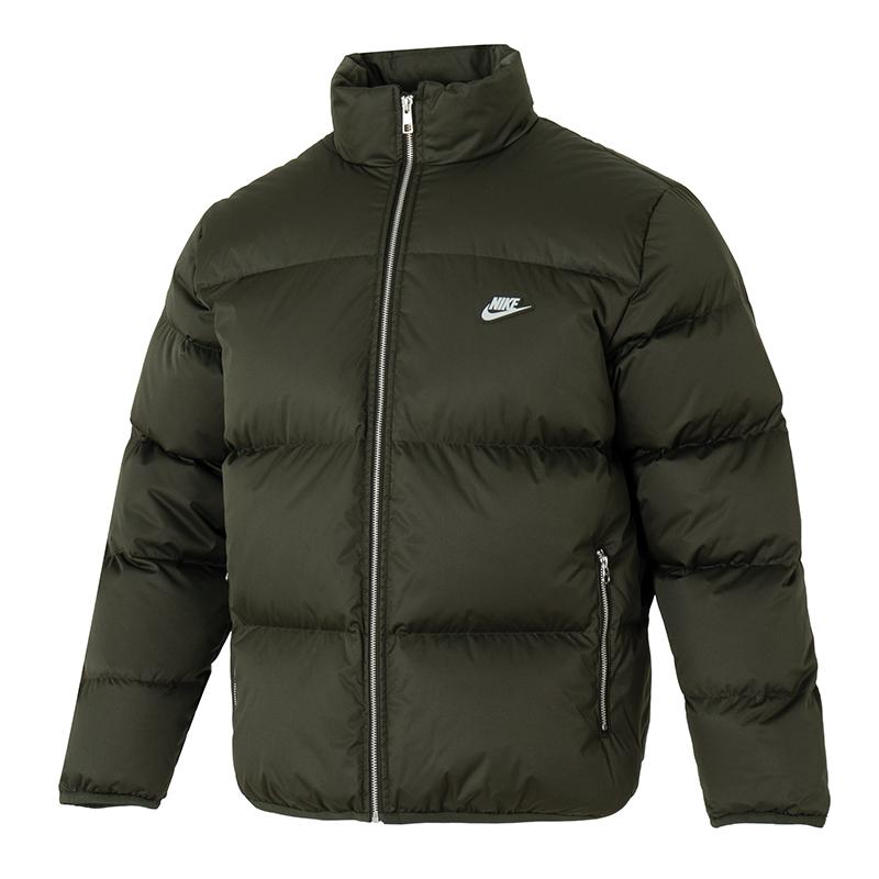 Nike Спортивная одежда Club Therma-Fit Свободная Теплая Куртка Пуховик с Длинным Рукавом и Молнией Мужская Куртка IM2081355 M